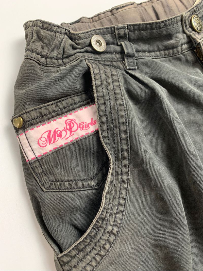 Y2k Mezzo Piano Short Pants Cuffed 2000s, foto 3