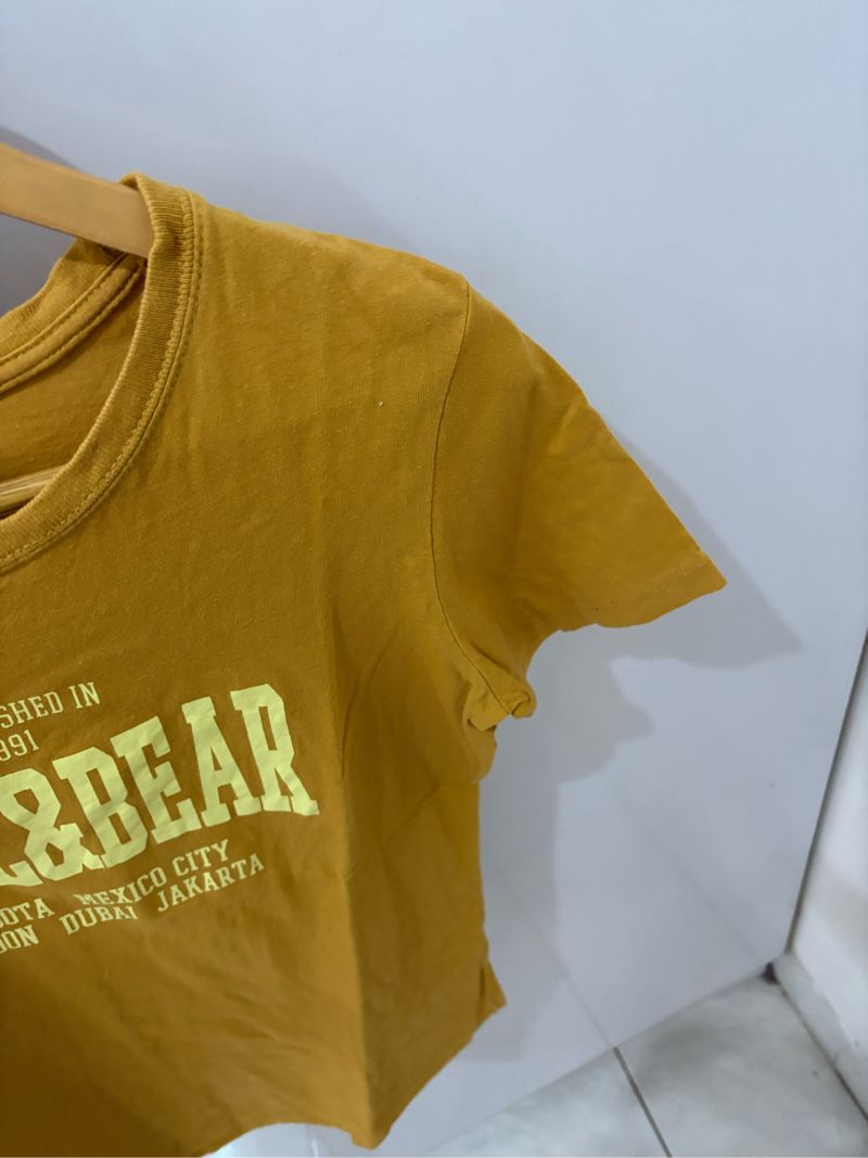 PULL & BEAR CROPTOP ORANGE-BROWN, foto 4