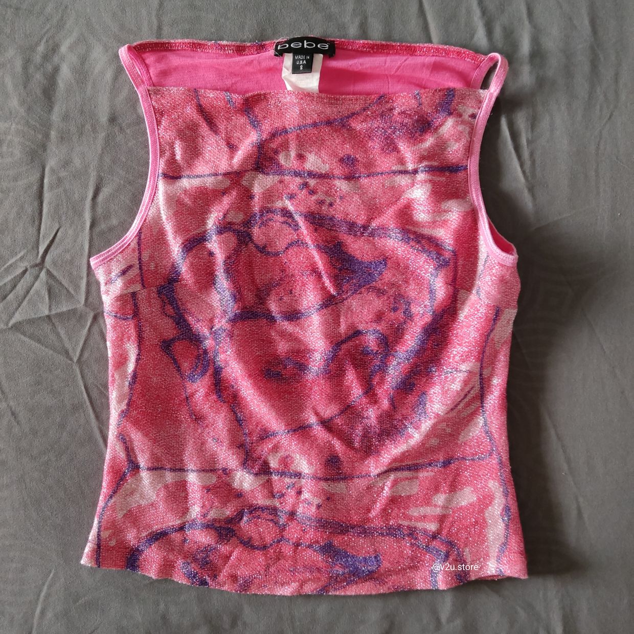 BEBE 100% auth✨ glitter camisole tanktop