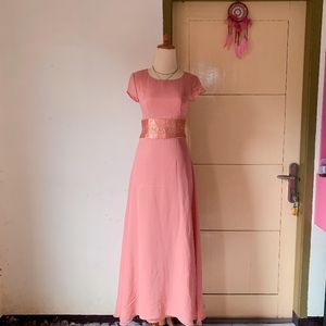 Salmon Maxi Dress