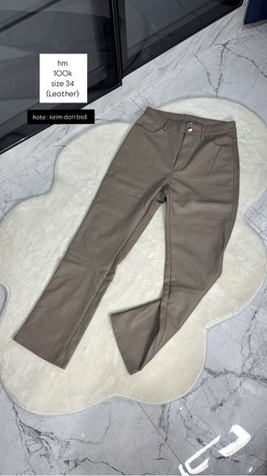 Leather jeans