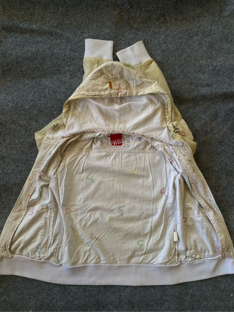 Evisu vintage zipper hoodie double layer, foto 5