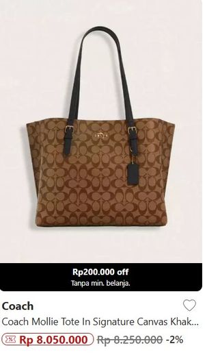 Coach Luxury Minimalist Tote bag Wanita black brown