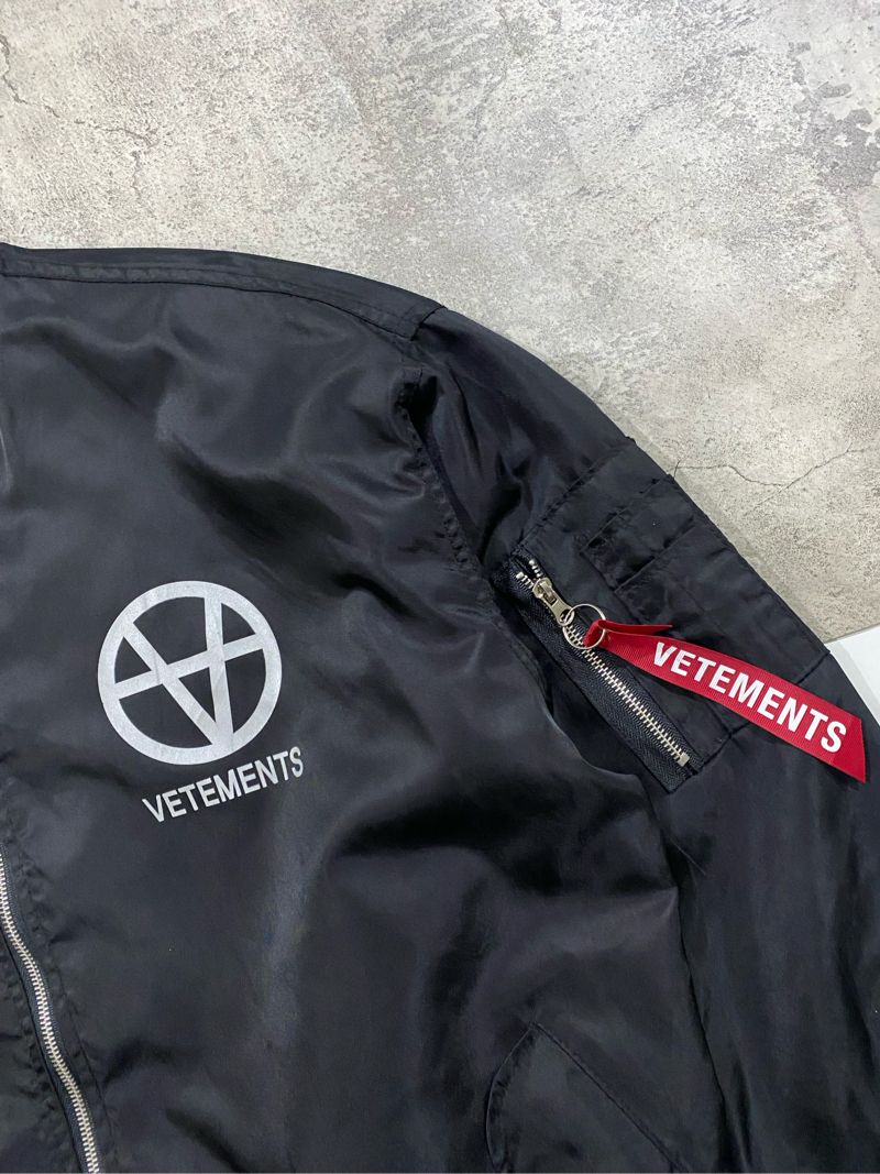 VETEMENT BOMBER BLACK REVLECTIVE, foto 4