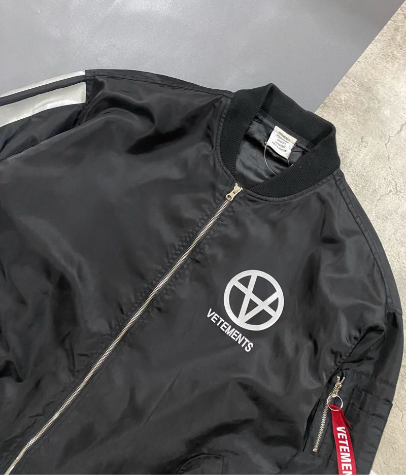 VETEMENT BOMBER BLACK REVLECTIVE, foto 3