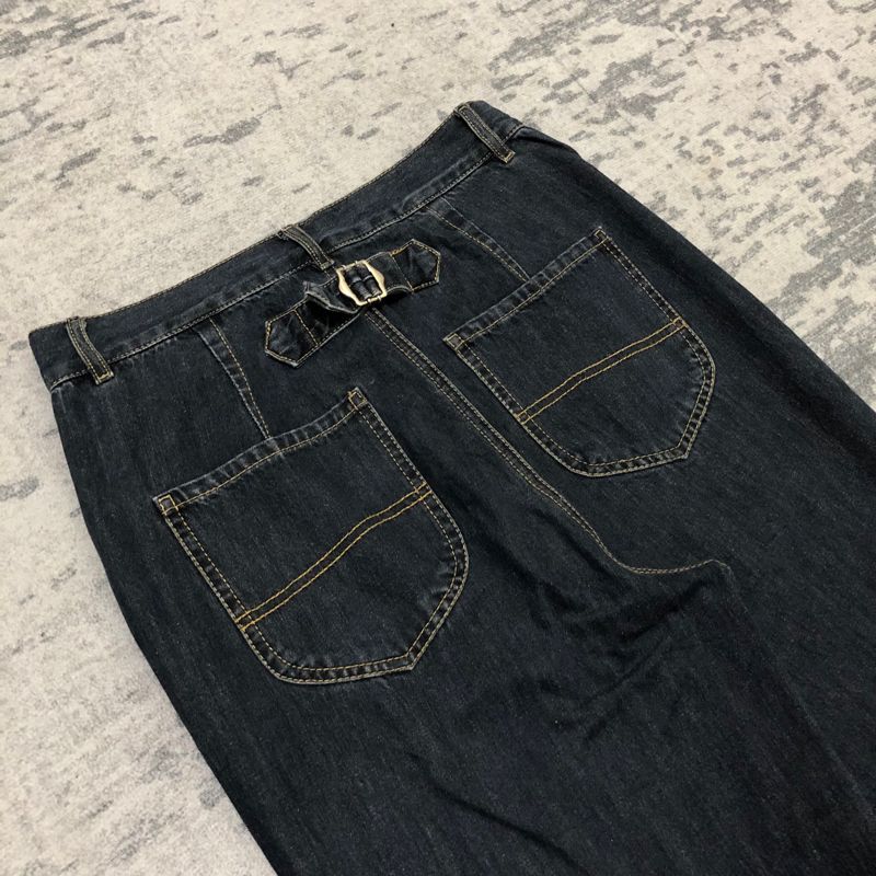 Krn dark washed baggy jeans, foto 8