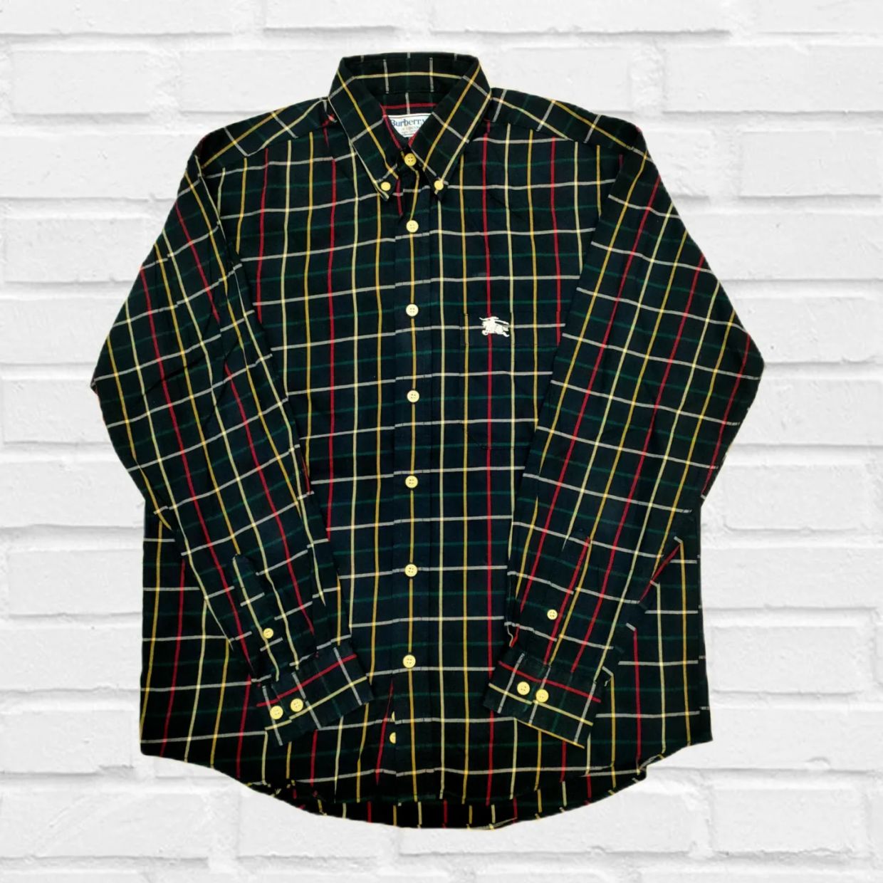 Burberry Vintage Streetwear Casual shirt Pria navy
