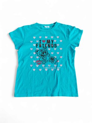 Angel blue graphic t shirt