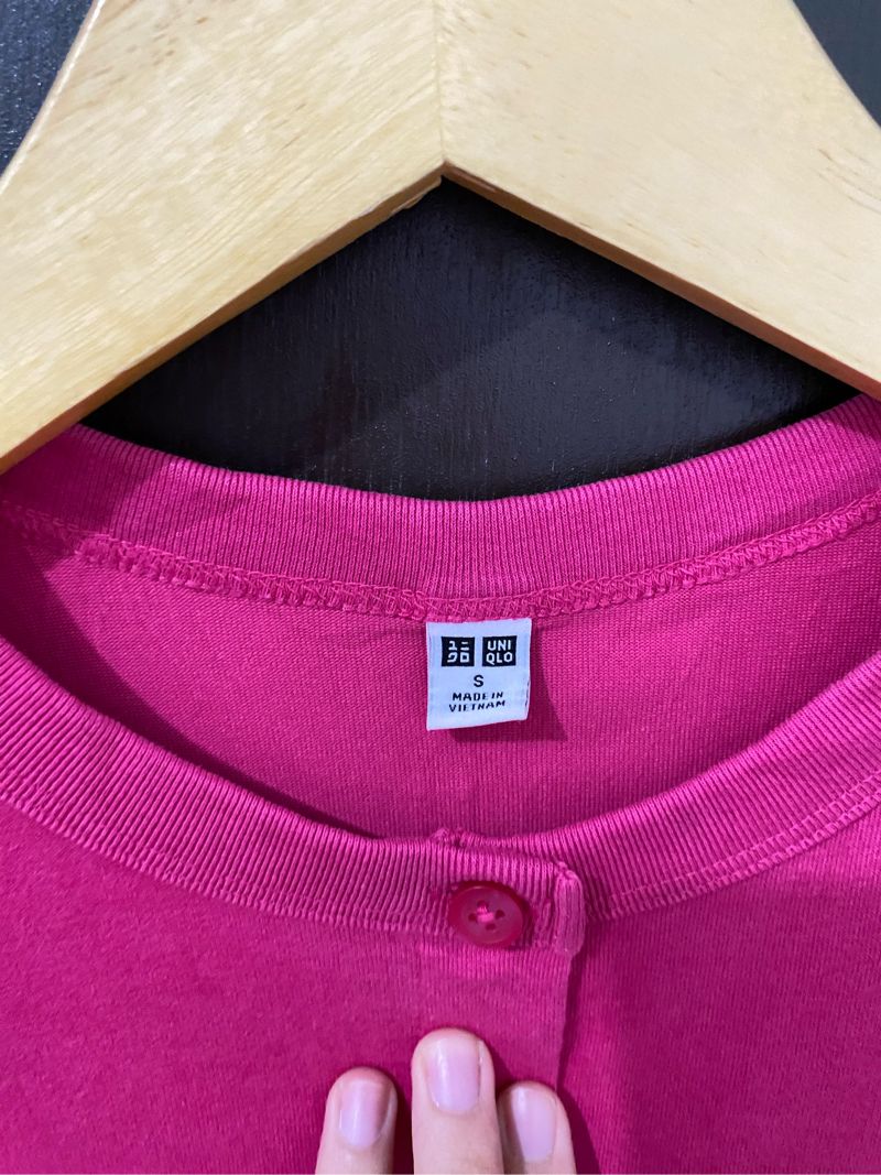 Cardigan magenta uniqlo, foto 2