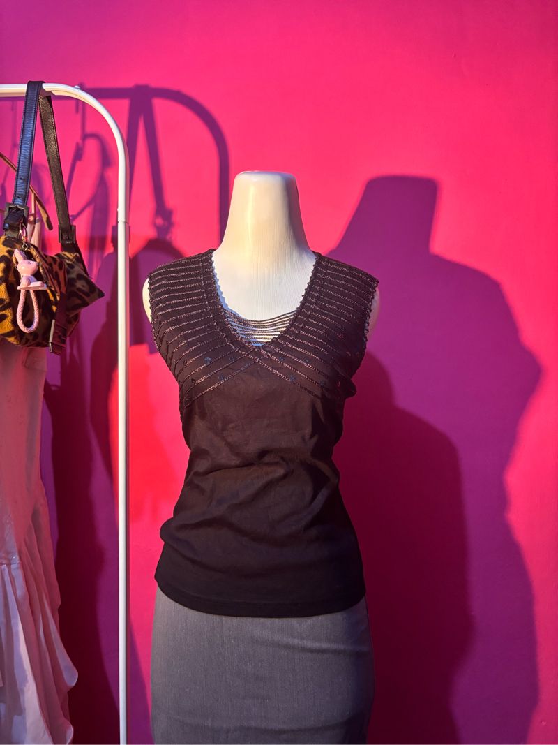 Black y2k top, foto 2