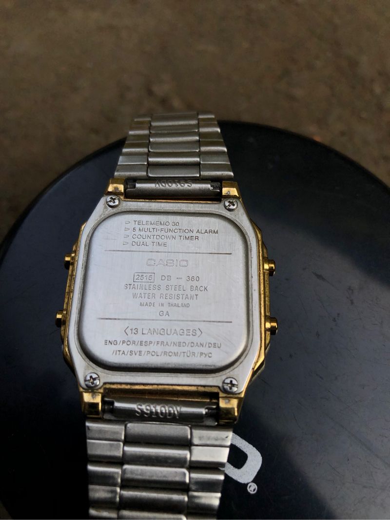 Casio digital watch DB-360 Gold, foto 5