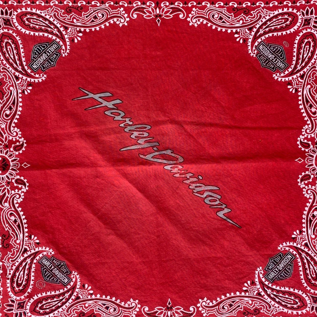 Harley Davidson Vintage Scarf Pria red, foto 3