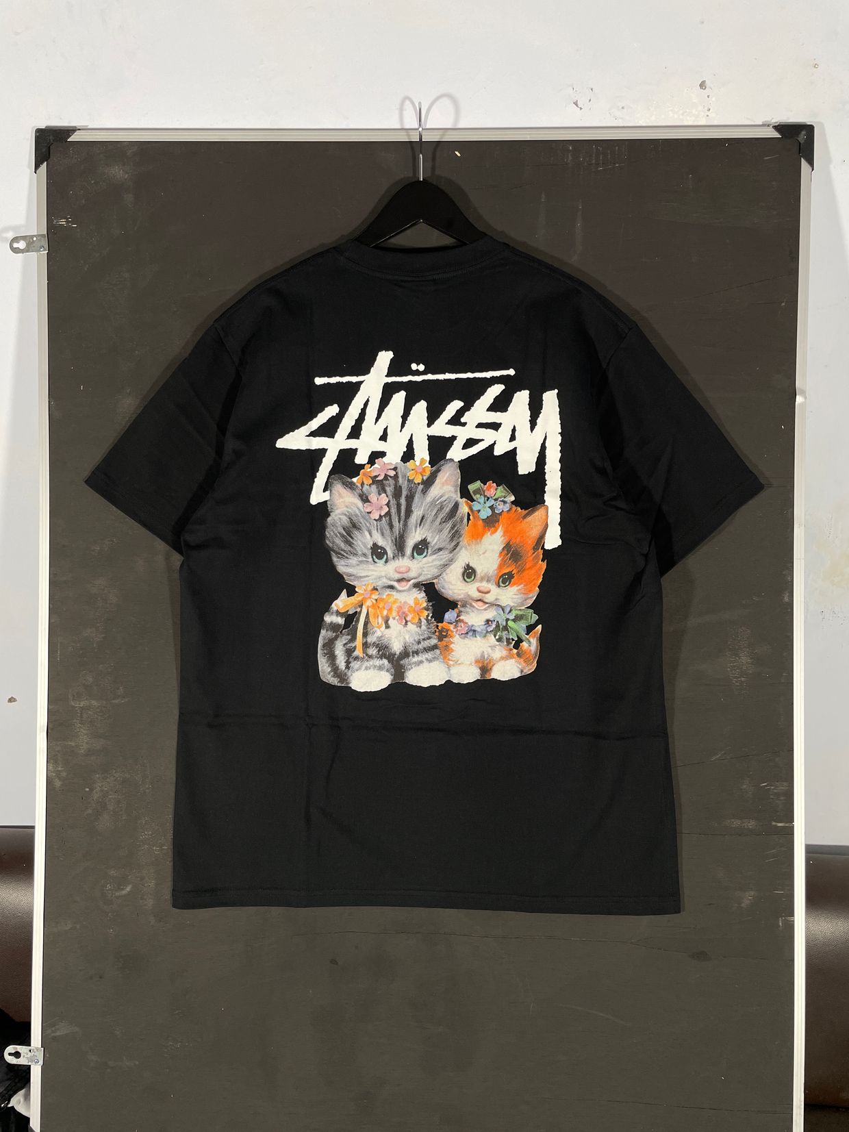 Stussy Streetwear T-shirt Pria black
