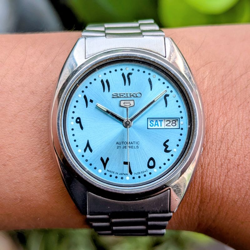 Seiko 5 Automatic Arabic Dial Blue, foto 2