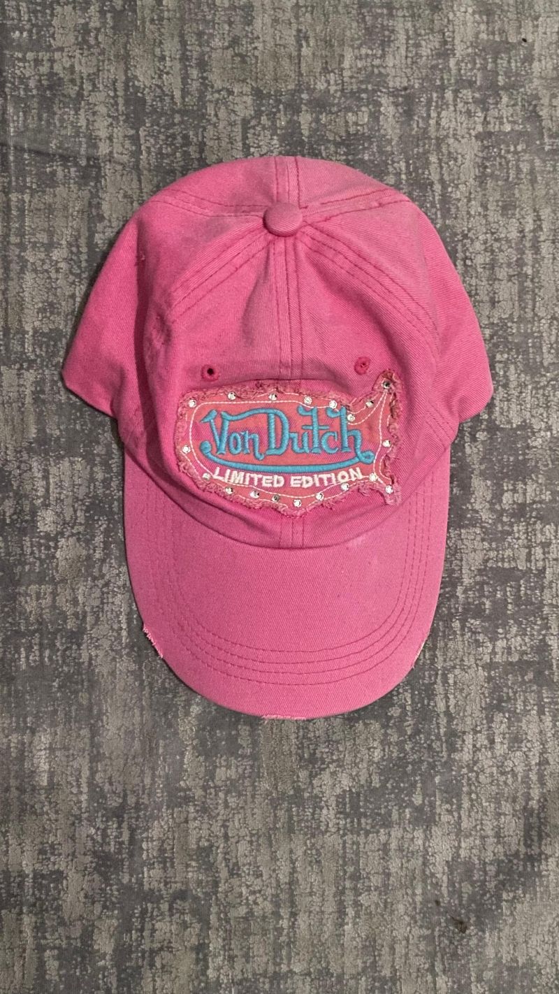 Vondutch サテンキャップ ピンク y2k Vondutch サテンキャップ ピンク y2k Vondutch サテンキャップ