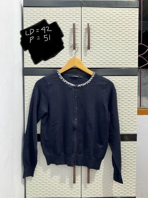 cardigan hitam