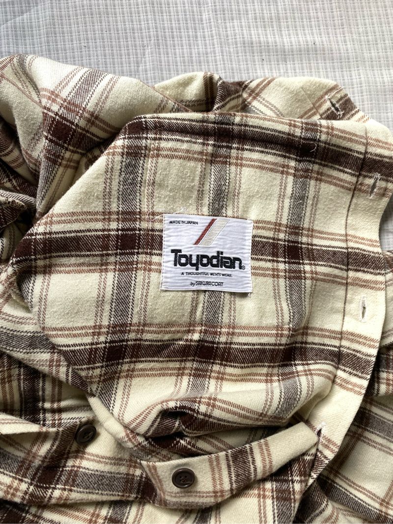 Oversized Brown Plaid Flannel Shirt, foto 4