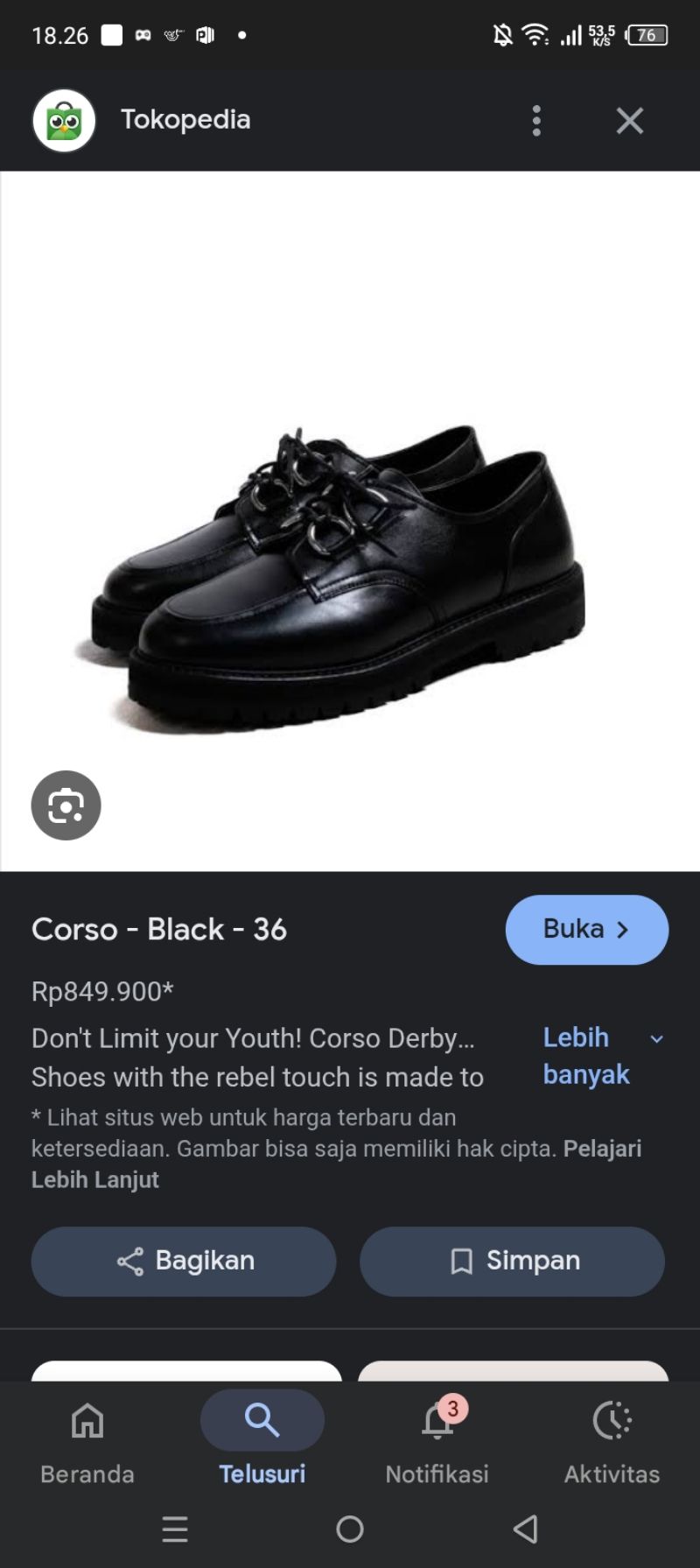 Loafers jovem Corso, foto 4