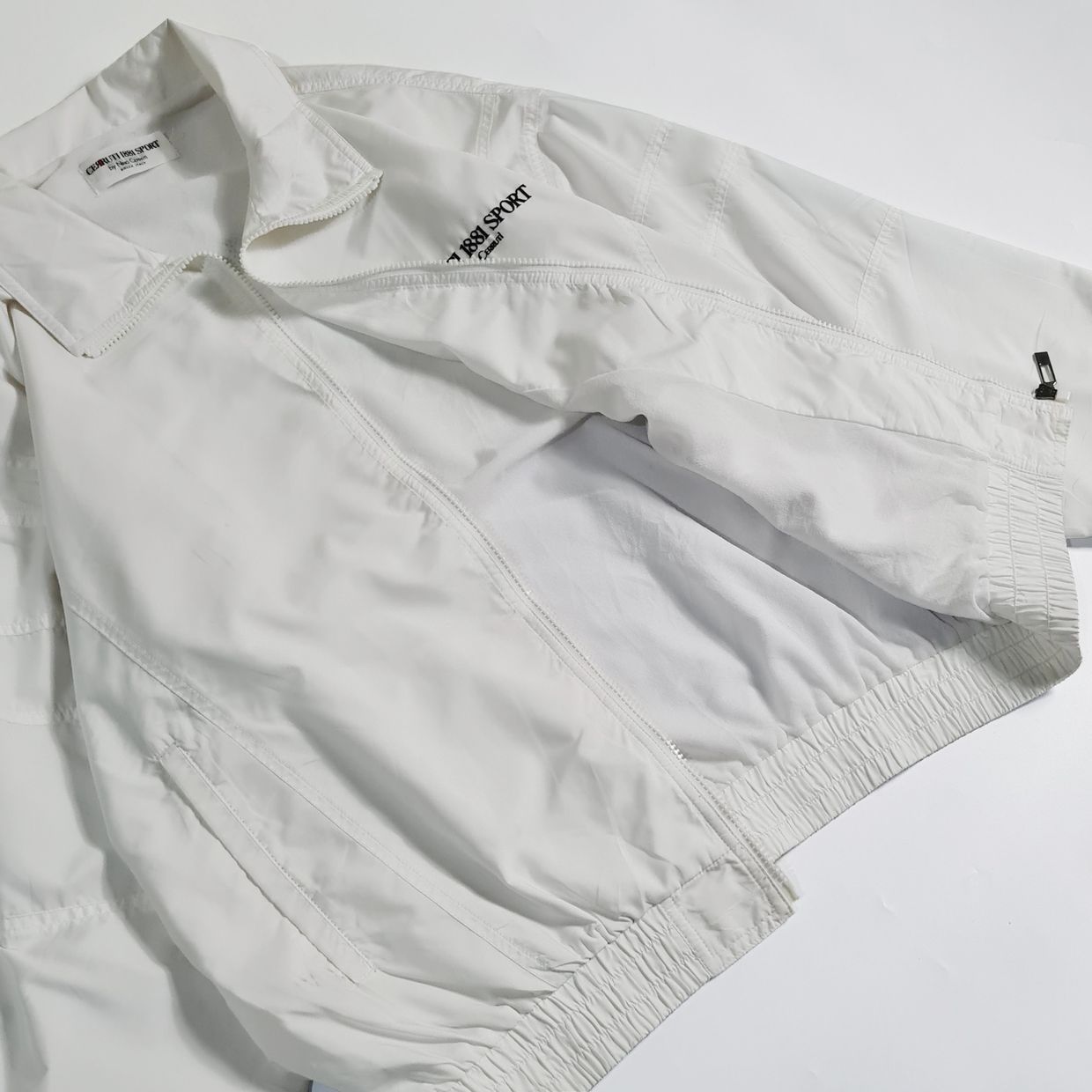 Vintage Y2K Windbreaker Pria white, foto 4