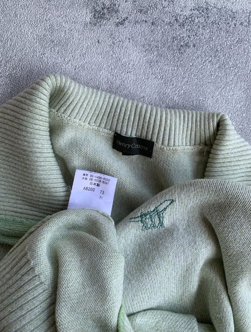 Knitwear vintage basic half zipper by Henry Cottons, foto 6