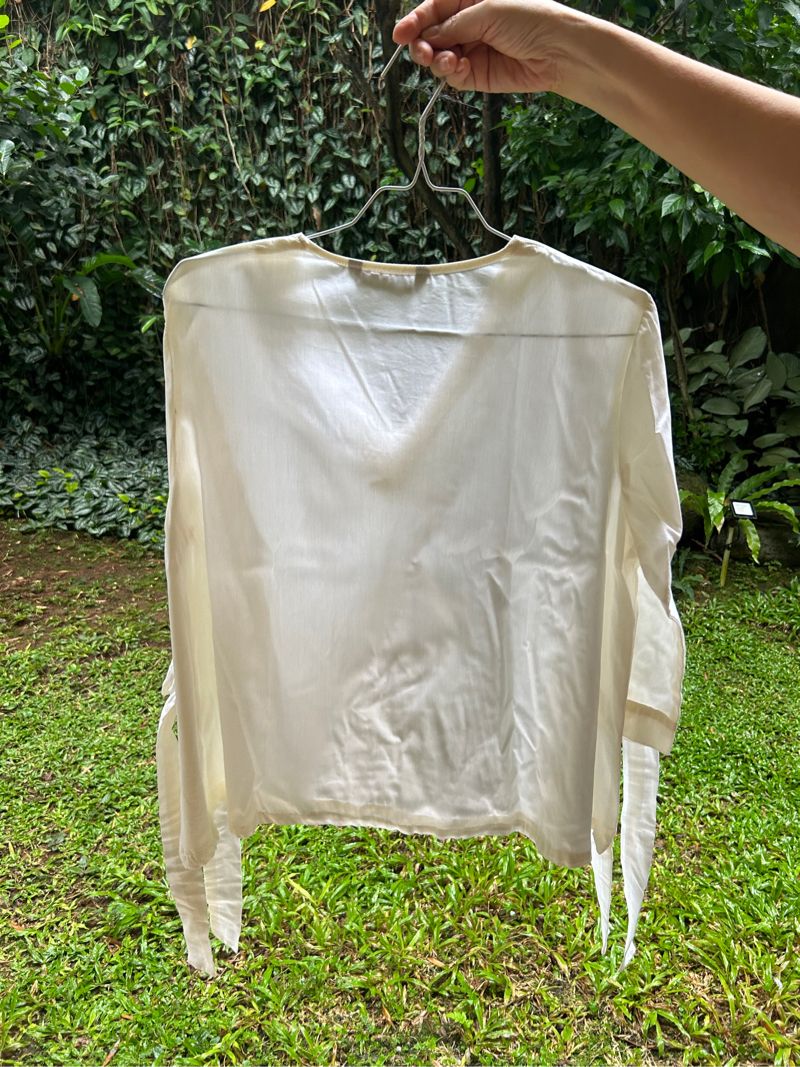 White Blouse with Tie, foto 5