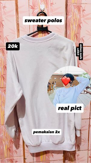 swater putih polos