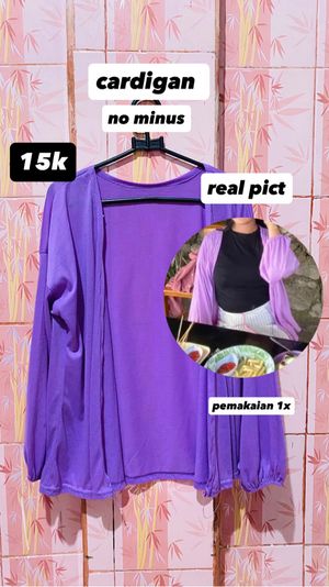 cardigan lilac