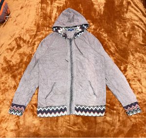 Vintage Semantic Design Navajo Style Hoodie Jacket