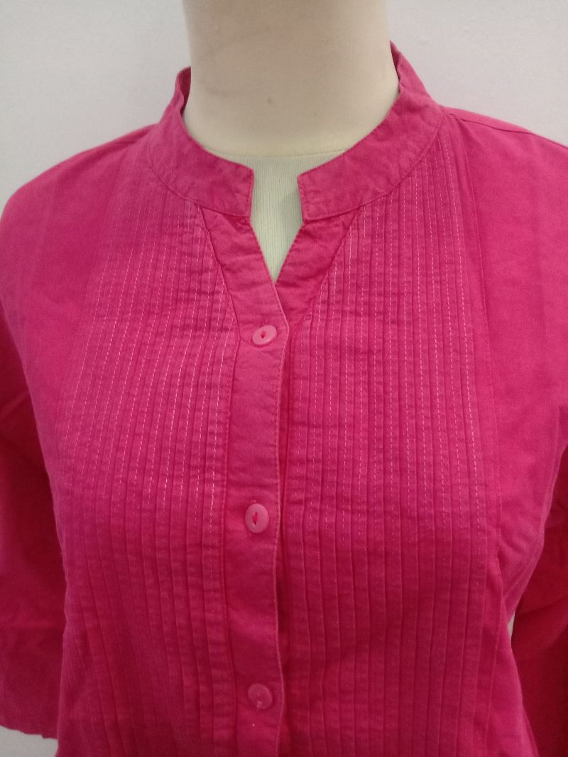 Kemeja Blouse Pink Menyala, foto 4
