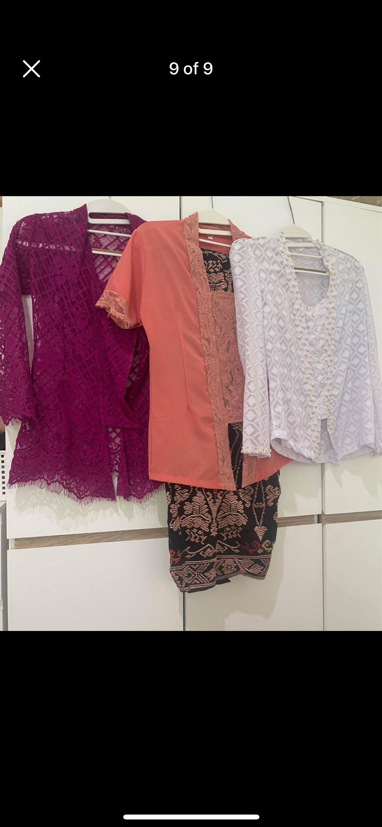 Coquette Kebaya Wanita purple pink