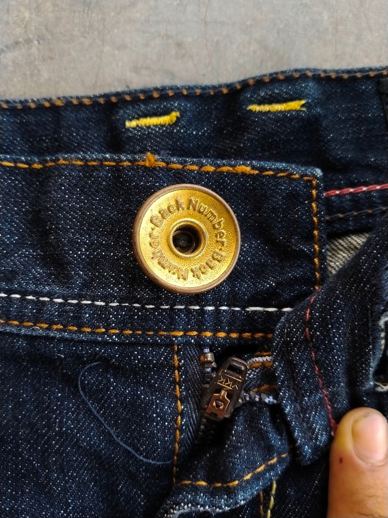 Back number wings detail denim mini skirt, foto 5