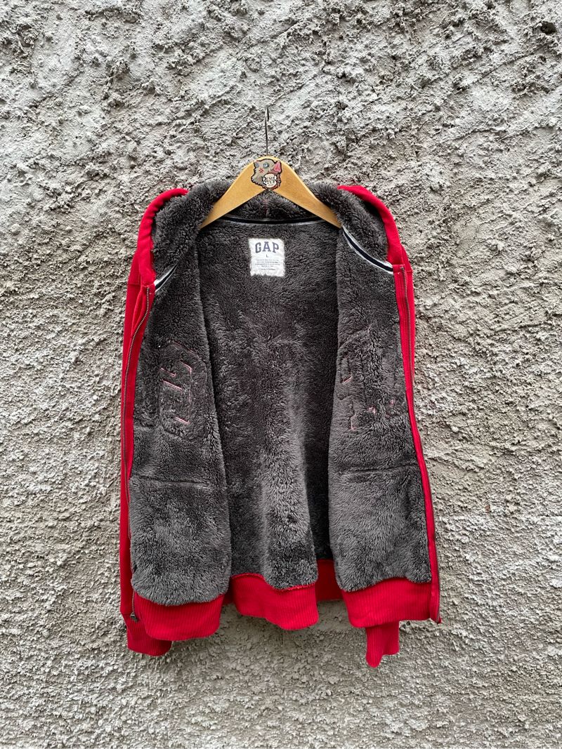 Hoodie GAP Sherpa Merah, foto 2