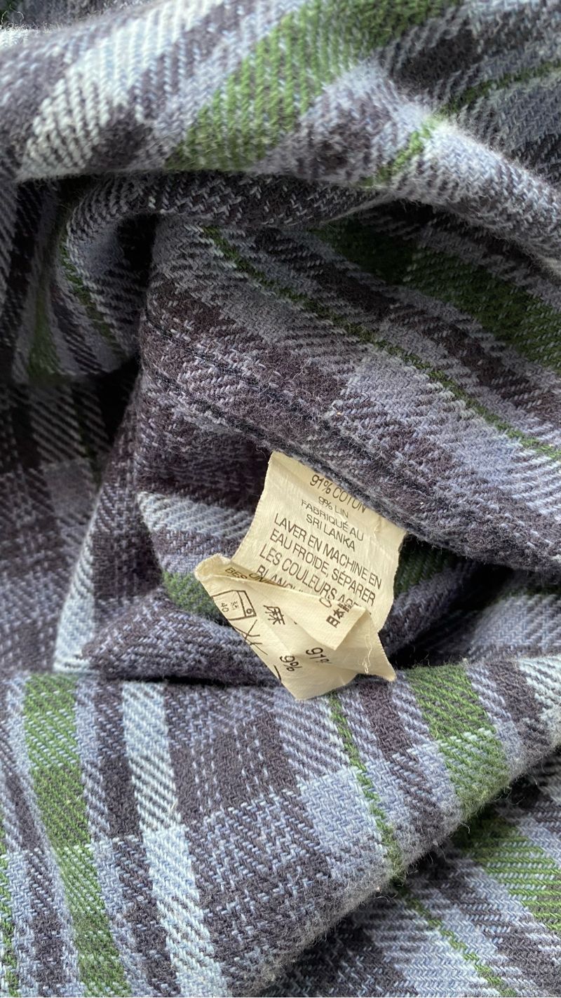 Kemeja flannel LL bean, foto 3