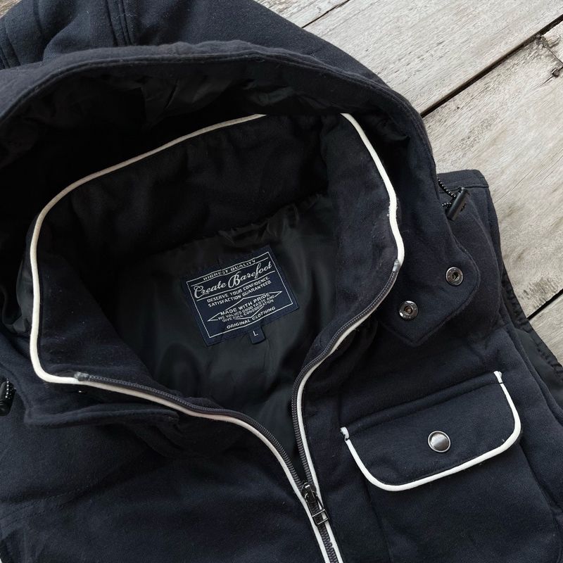 Creat Barefoot Vest Vintage Hooded Jacket, foto 4