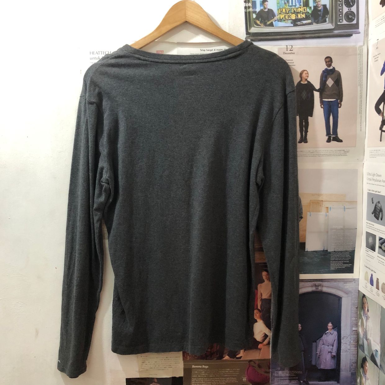 GAP Casual T-shirt Pria gray, foto 4