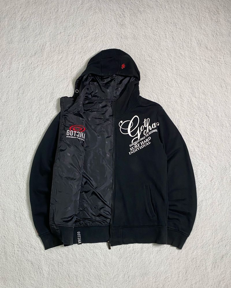 y2k gotcha poem style reversible zip up jacket, foto 2