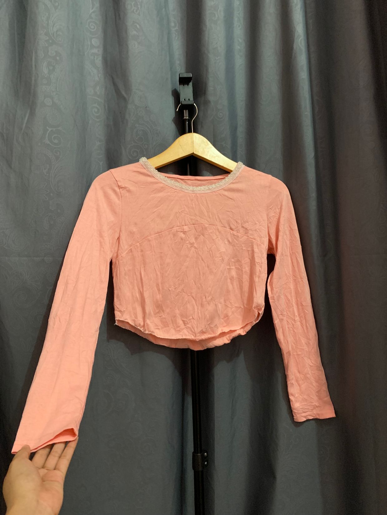 Fairy Crop top Wanita pink