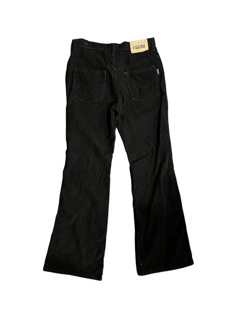 Corduroy flares buttoned pants, foto 2