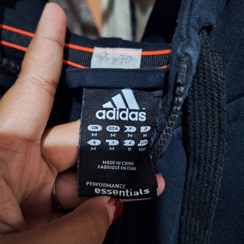 Zip Hoodie Adidas Black-list Red, foto 3