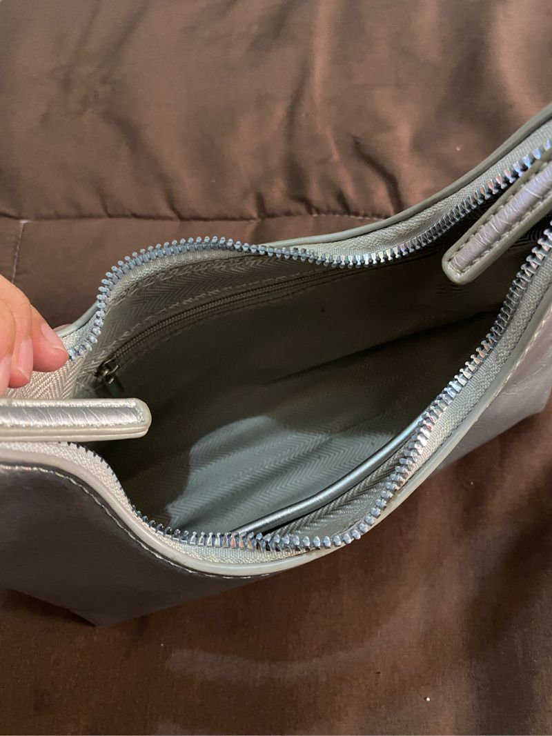 silver handbag / shoulder bag, foto 4
