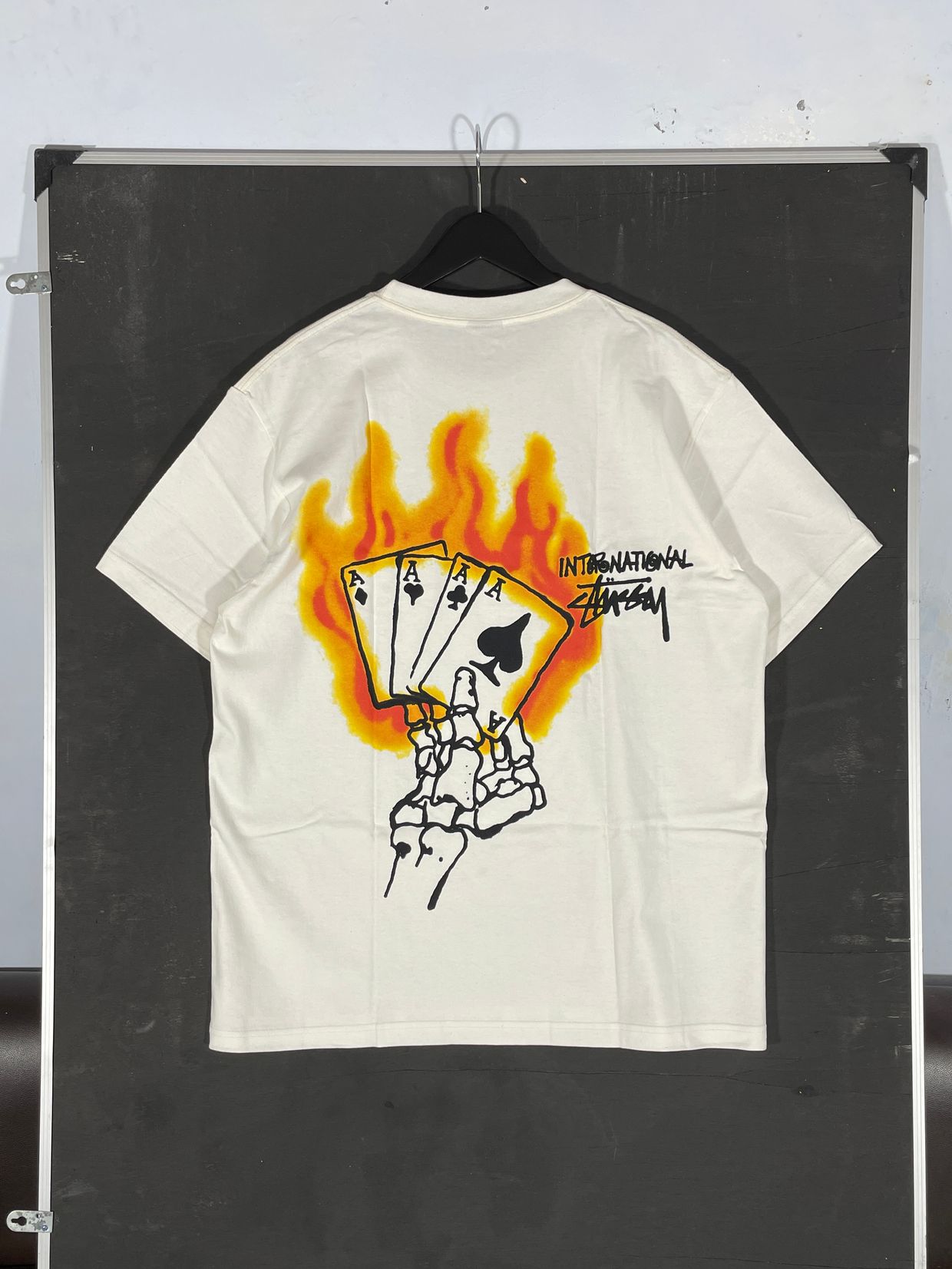 Stussy Streetwear T-shirt Pria cream