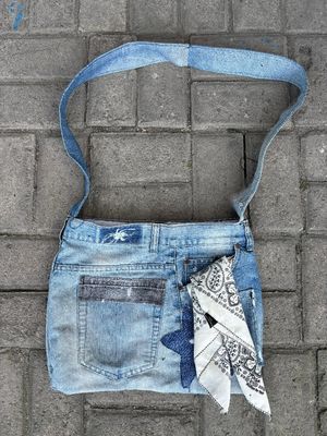 tas selempang reworked jeans to bag 🔥🔥
