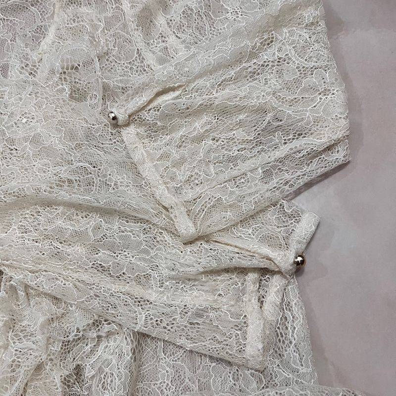 outer brukat lace ruffle vintage, foto 5