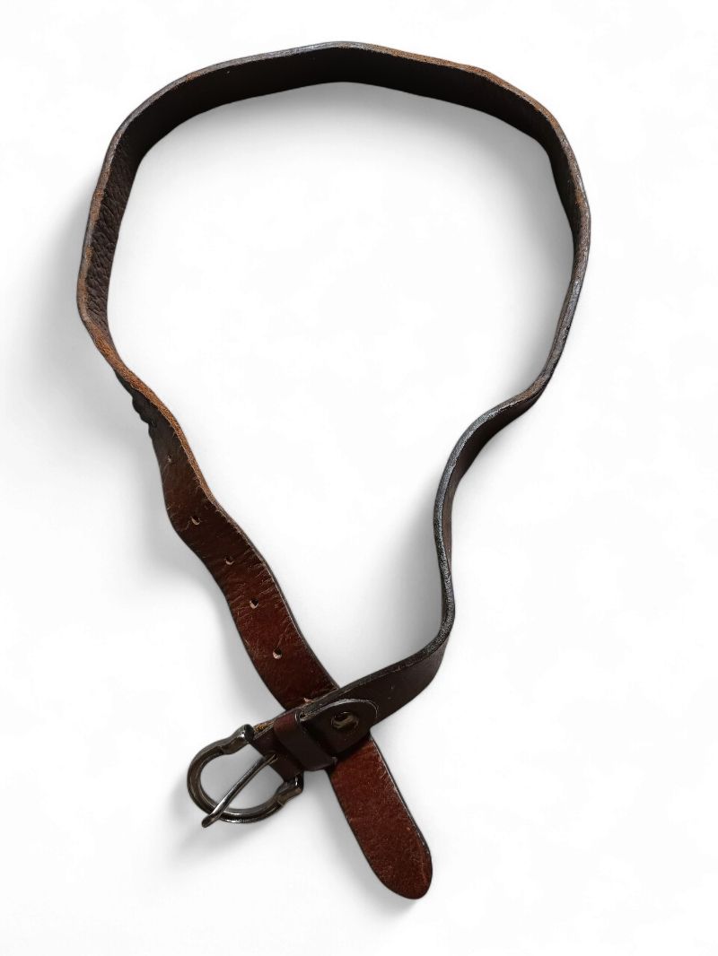Vintage Leather belt brown, foto 2