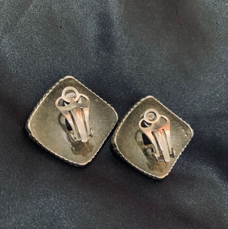Vintage earrings Clip on anting jepit giwang, foto 2