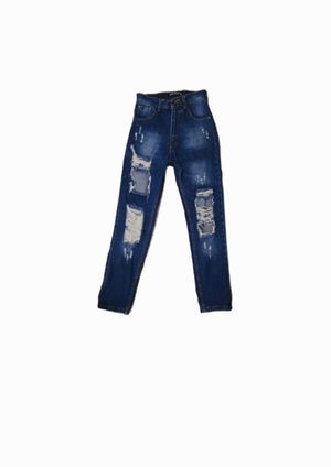 Denim damaged navy