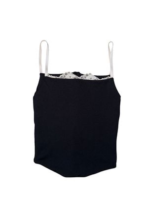 Y2K corsety lacey top