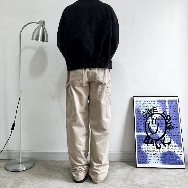 Basic Relaxed carpenter longpants khakis, Regular Straight F, foto 2