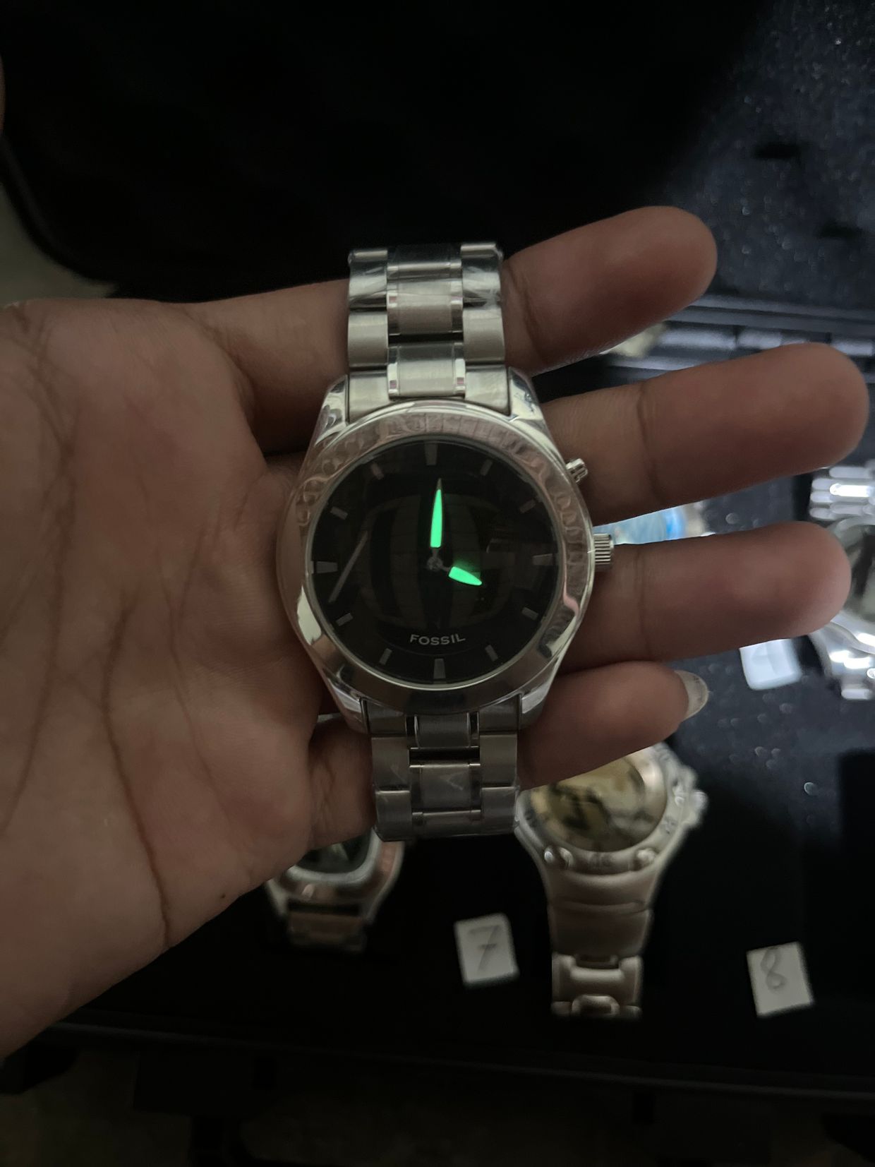 Fossil Y2K Futurist Pria silver, foto 8