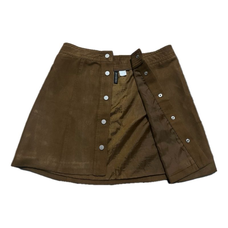 Brown Suede A-Line Skirt, foto 3